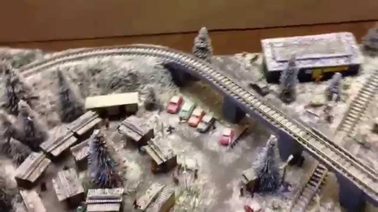 Kofferbahnanlage Spur Z - Peter Röpke - NeuSchnee  09.2014