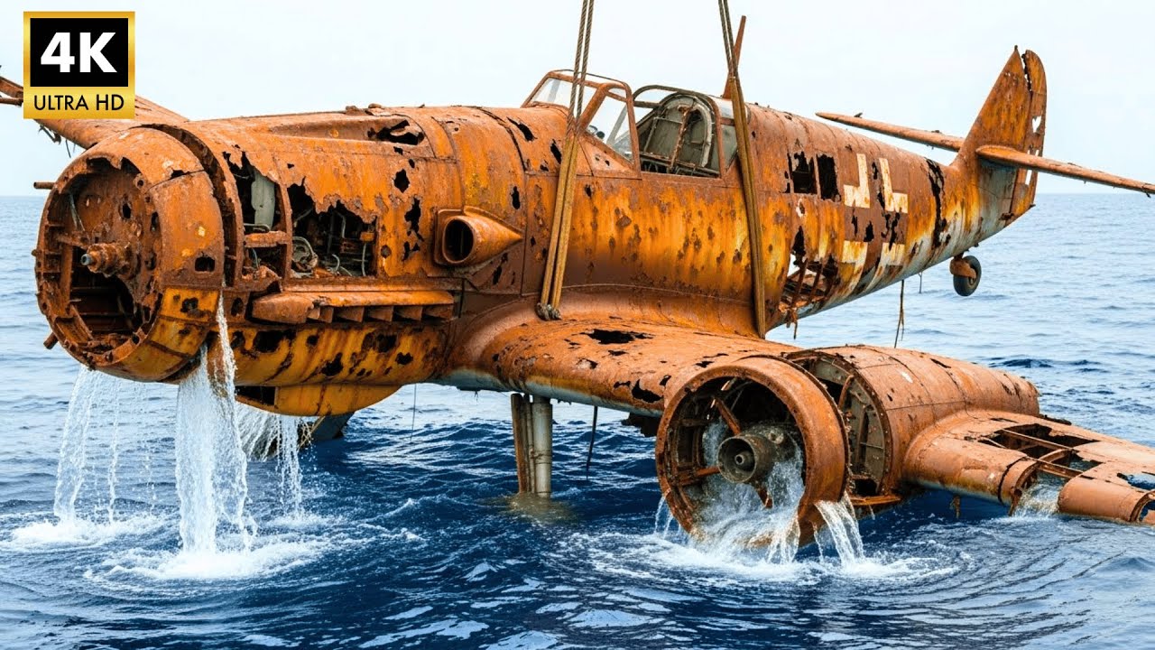 Salvaging & Restoring a WWII Messerschmitt Bf 109 Buried Under the Ocean for Decades