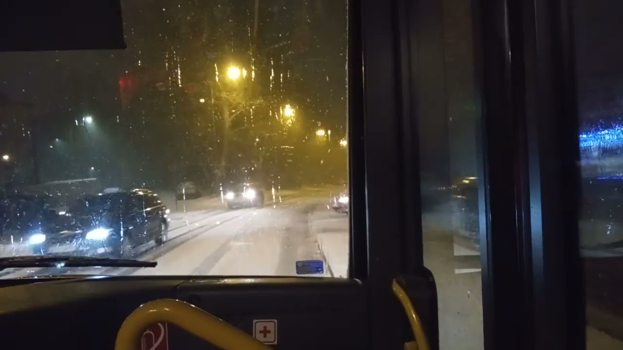 Burza śnieżna 🌨️🌩️| GAIT - linia 210 (Biwakowa - Port Lotniczy) kierunek: Dworzec Główny
