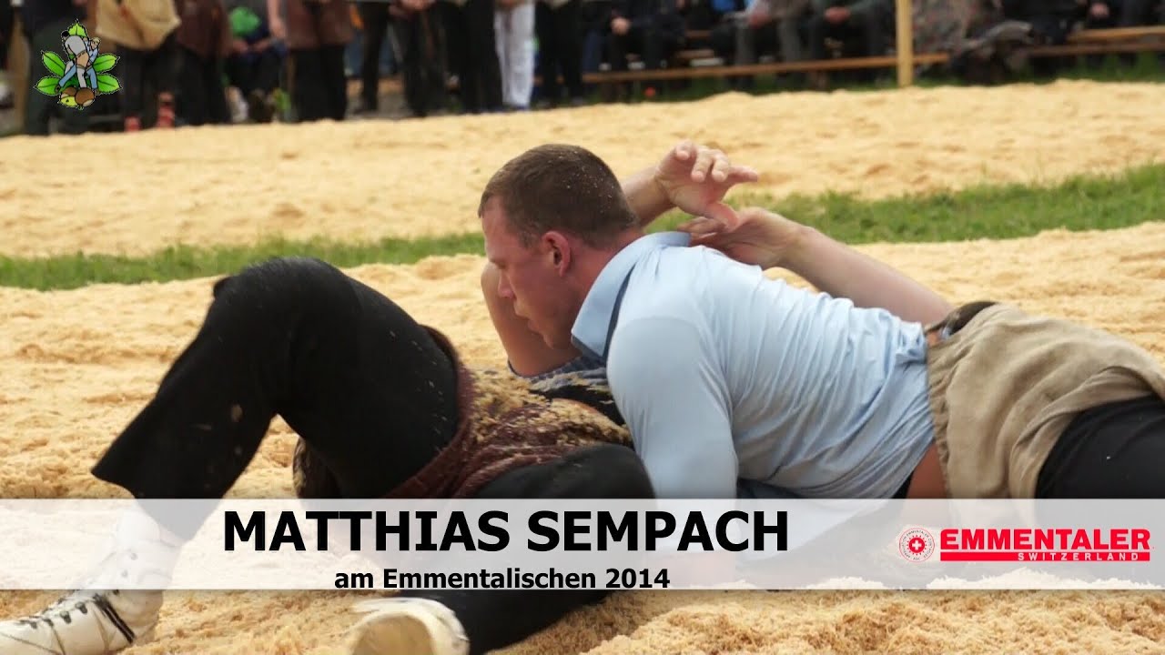 Matthias Sempach's sechs G&auml;nge am Emmentalischen Schwingfest 2014