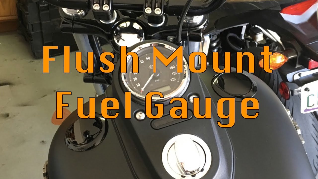 Harley Davidson Flush Mount Fuel Gauge - 2014 Street Bob