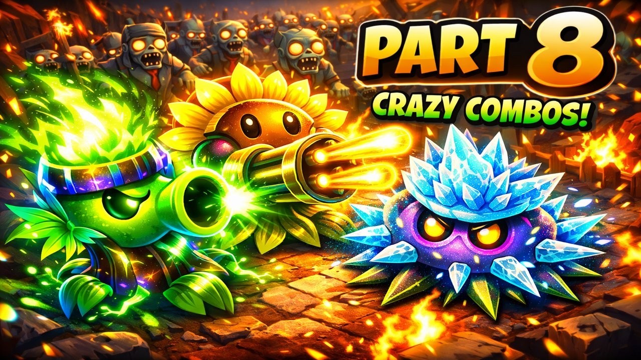 🌱 PVZ Fusion – Part 8 | Crazy Combos & Hard Level 😱