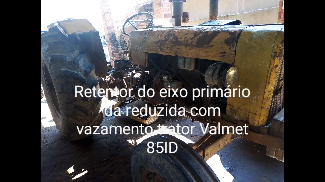 Retentor do eixo primário da reduzida com vazamento do Trator Valmet 85ID