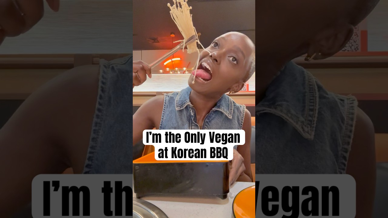 Единственный веган в Korean BBQ 🤭 #веган #theonlyvegan