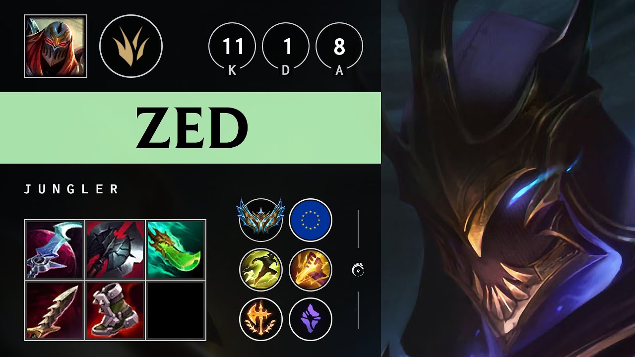 Zed Jungle vs Naafiri - EUW Challenger Patch 25.08