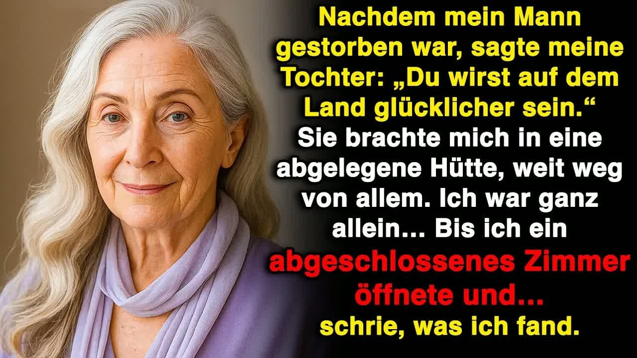 Nachdem mein Mann gestorben war, ließ mich meine Tochter auf dem Land zurück  Unglaublich!