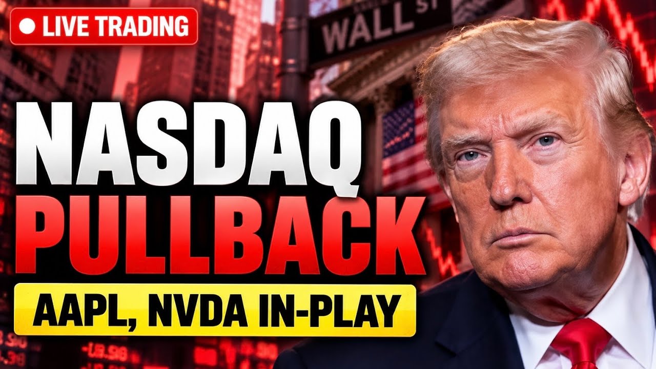 Tech Stocks Pullback 🚨 FOMC Minutes, Trump Headlines | Live Trading Stock Market Today $NVDA $SPCX