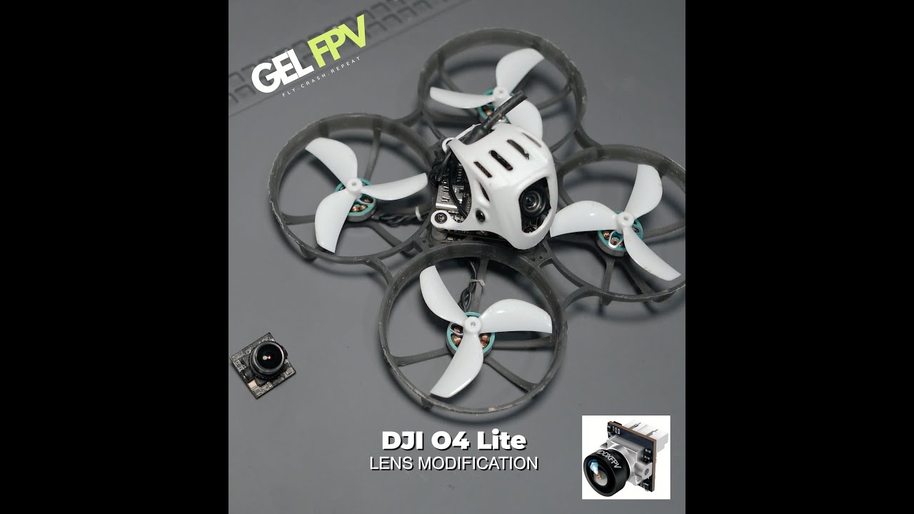 DJI o4 lite lens modification to 165 FOV