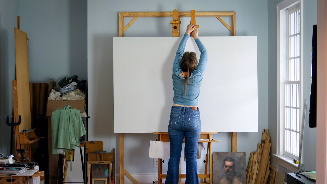 Starting My Biggest Painting Yet! (Pomegranate part 1)