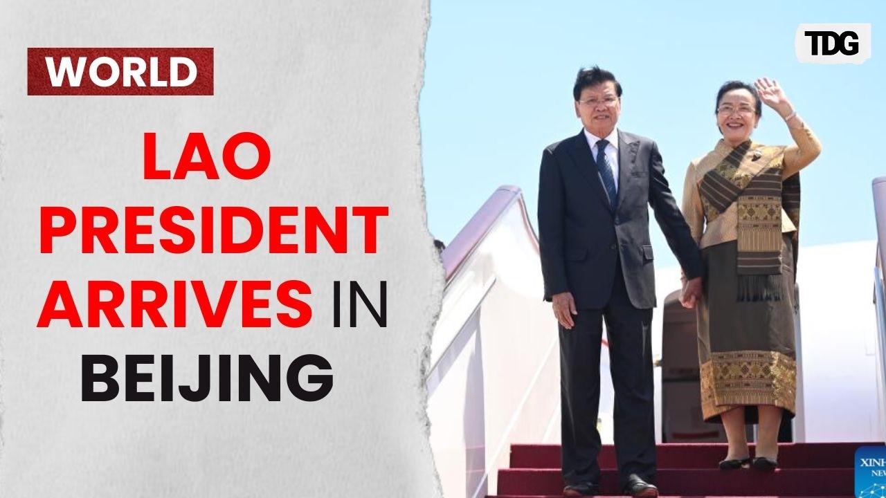 Lao President Arrives In Beijing As State Visit To China Continues