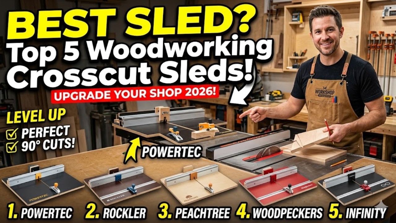 STOP Guessing! 🛑 Top 5 Best Crosscut Sleds of 2026 for Perfect 90&deg; Cuts!