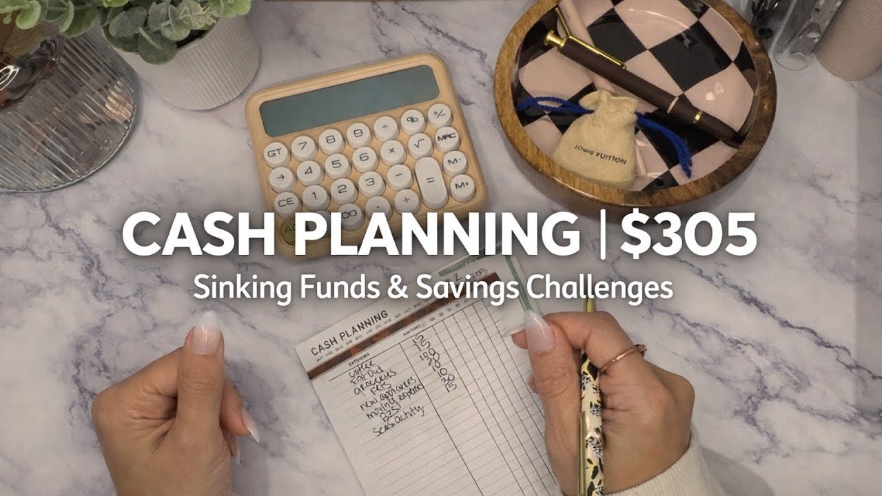 Cash Planning $305 | Sinking Funds & Savings Challenges | Budget With Me 💸✨