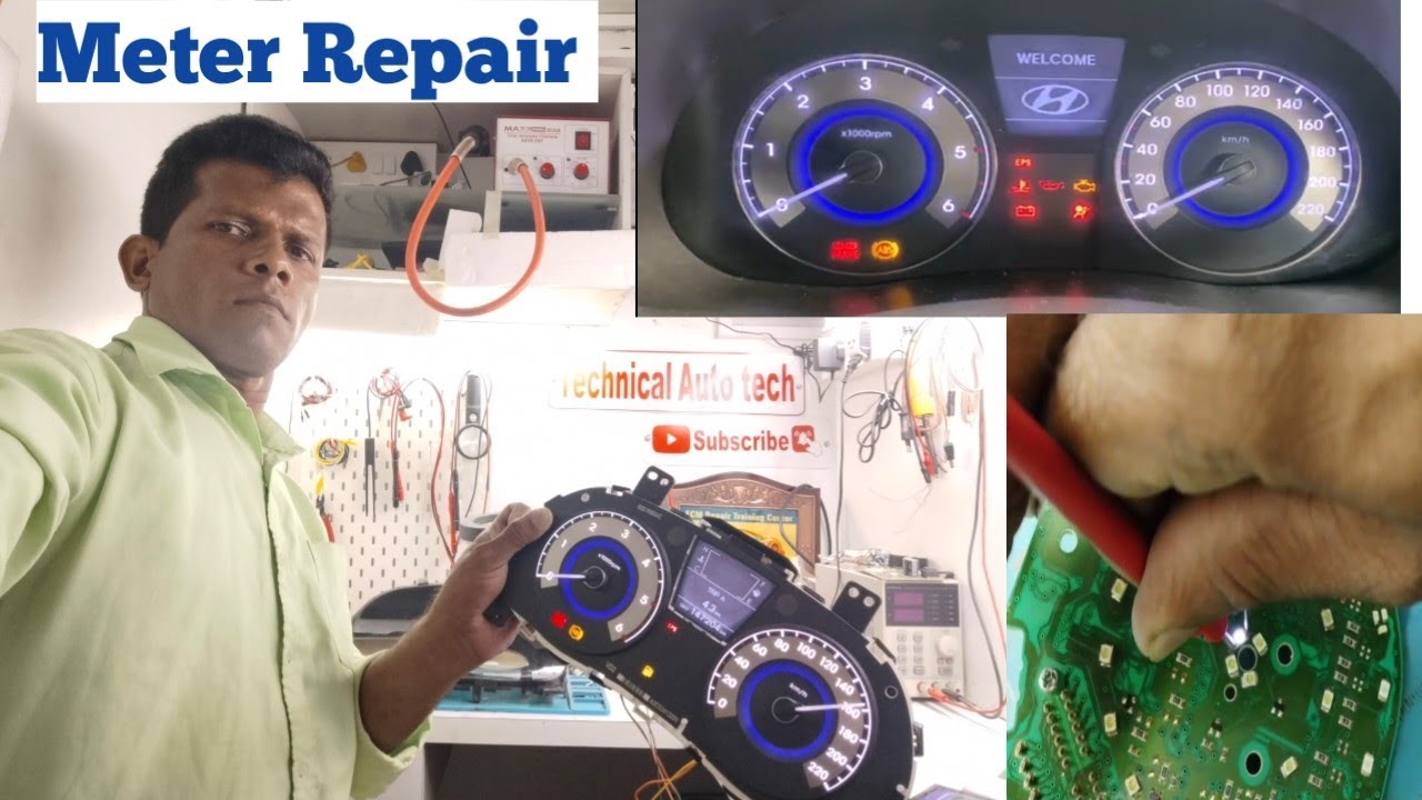Repair Digital Instrument Cluster Meter LED Light Display Fluctuation Verna Fluidic