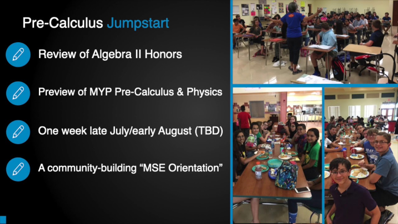 Suncoast High School Math, Science & Engineering Program Presentation