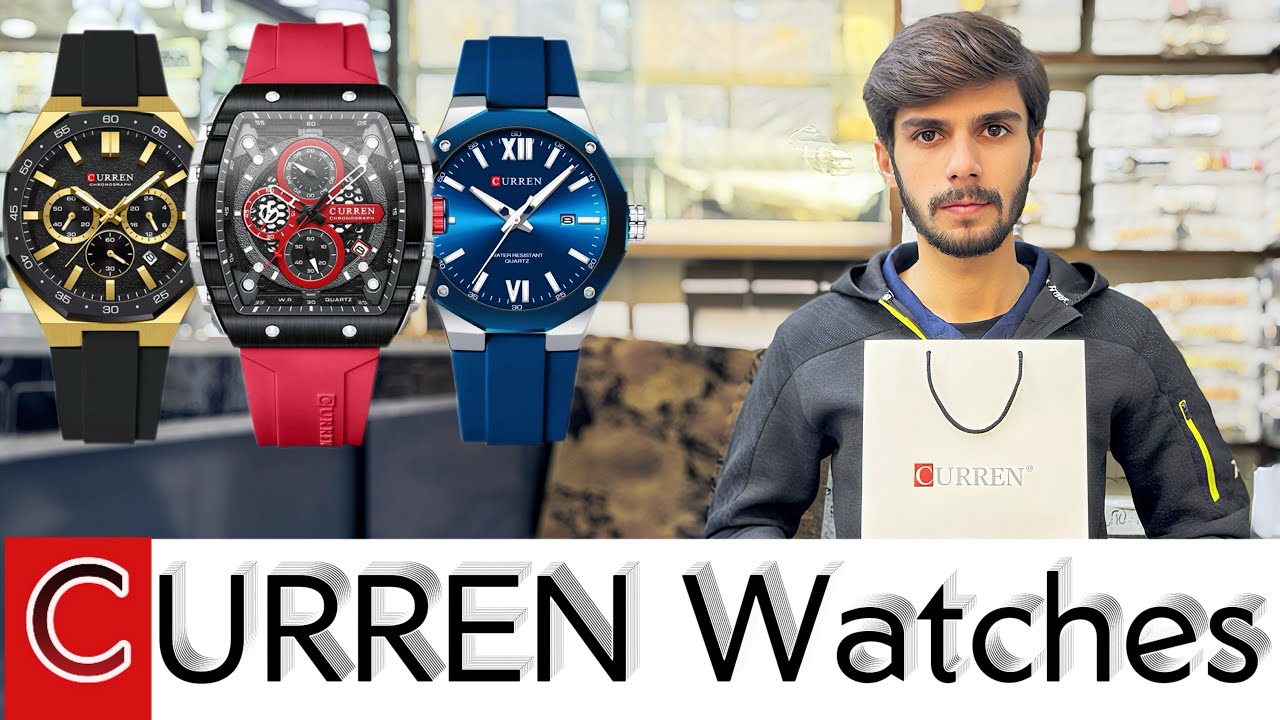 New 2026 Curren Belt Watches | Chronograph & Dress Models | With Premium Box & Bag | President Watch