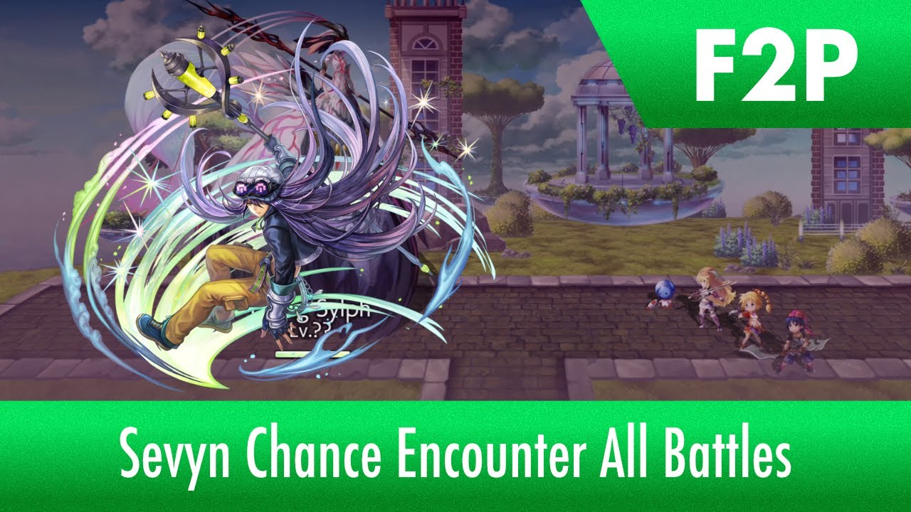 Another Eden - Sevyn Chance Encounter, All battles (Free Team)