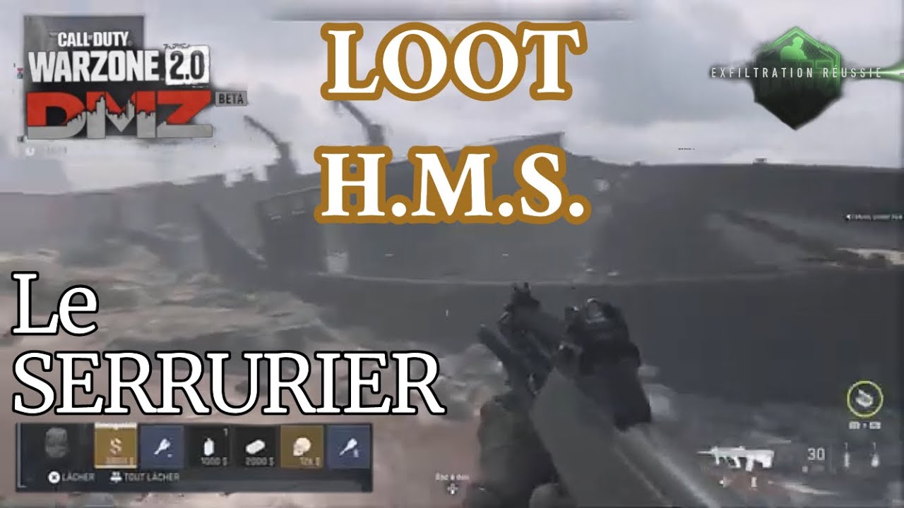 DMZ en solo LOOT de l’épave H.M.S. Clé & Exfiltration