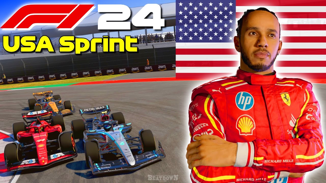 F1 24 - Hamilton Goes To Ferrari: USA Sprint