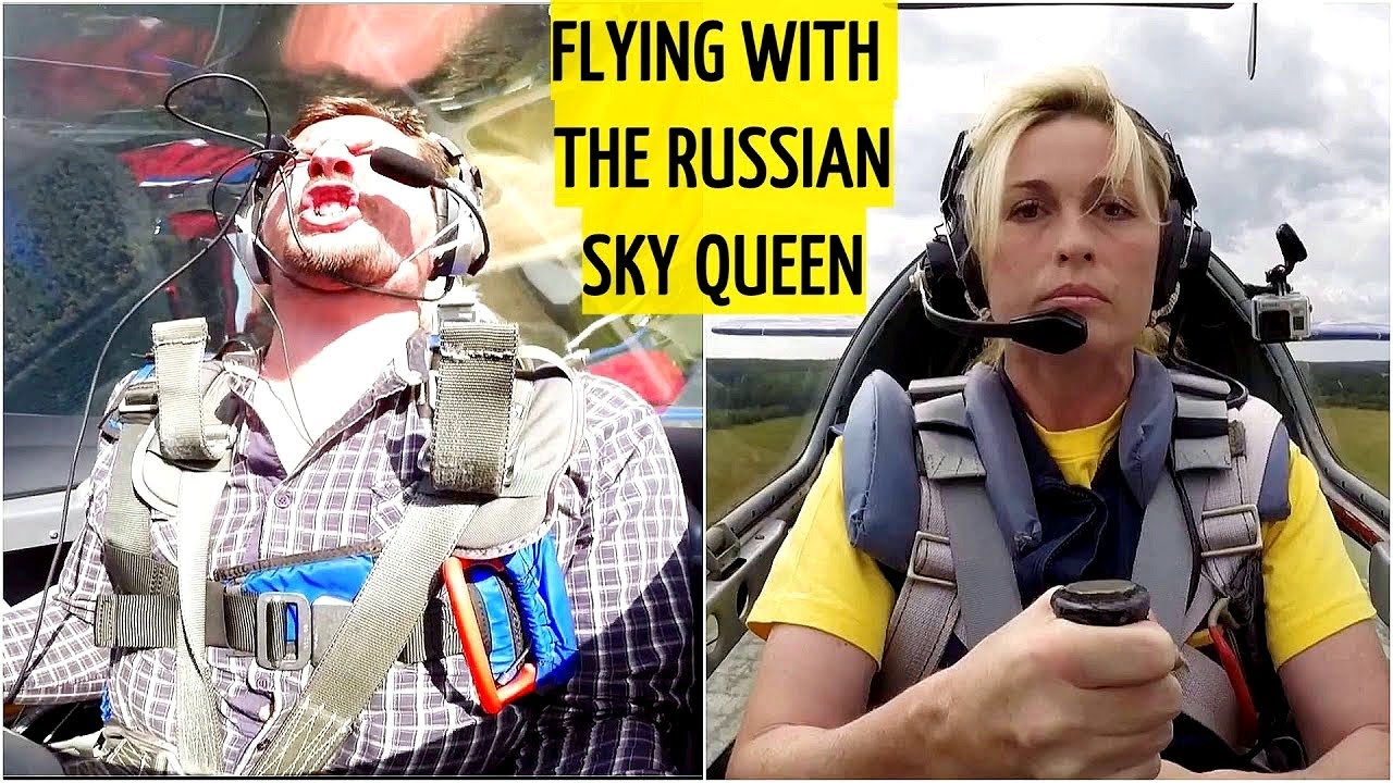 The World's Best Aerobatics Pilot Svetlana Kapanina Takes A Russian Journalist For A Flight!