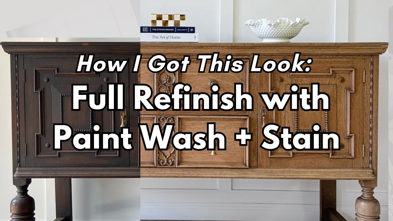 How I Got This Look: Full Refinish with Paint-Wash and Stain