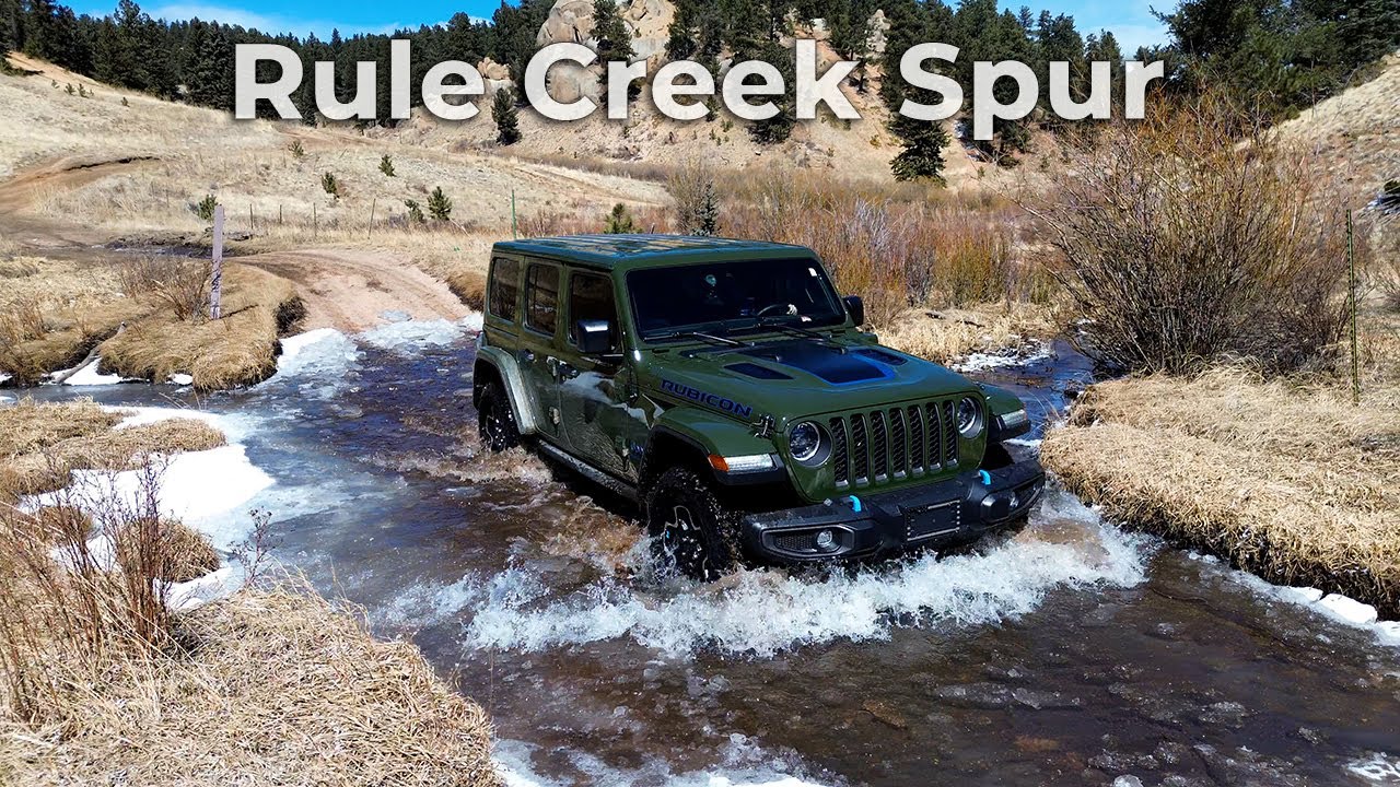 Quiet Off-road Adventure in the Jeep Wrangler Rubicon 4xe on Rule Creek Spur Loop in Colorado