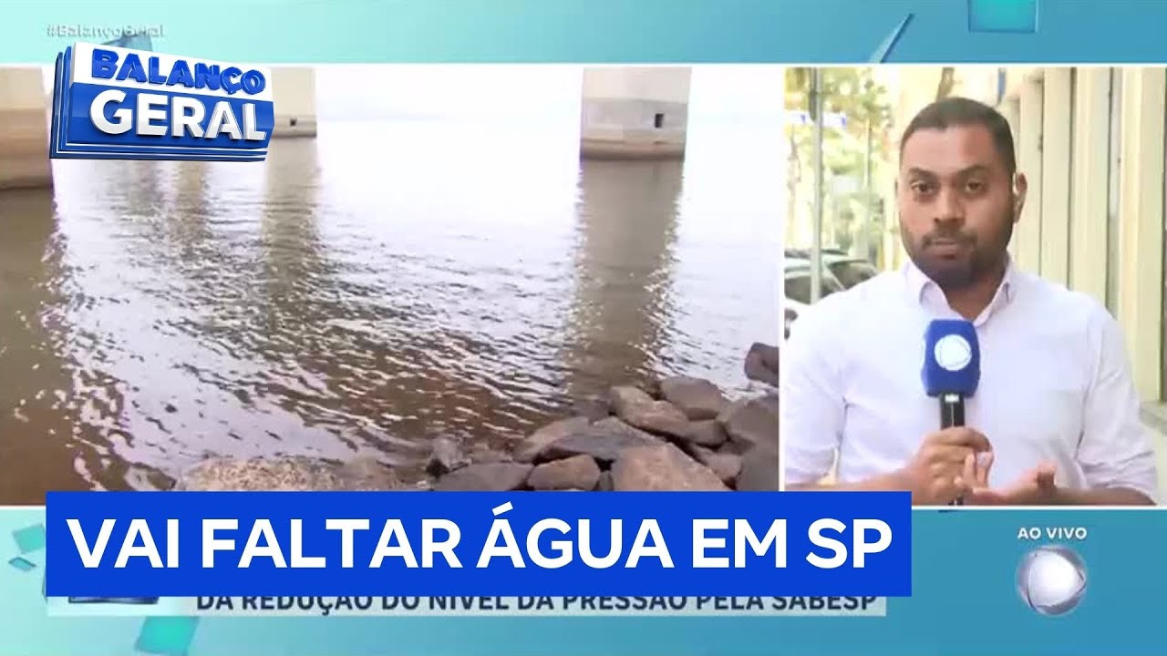 Sabesp reduz pressão da água à noite na Grande SP por causa do baixo nível dos reservatórios