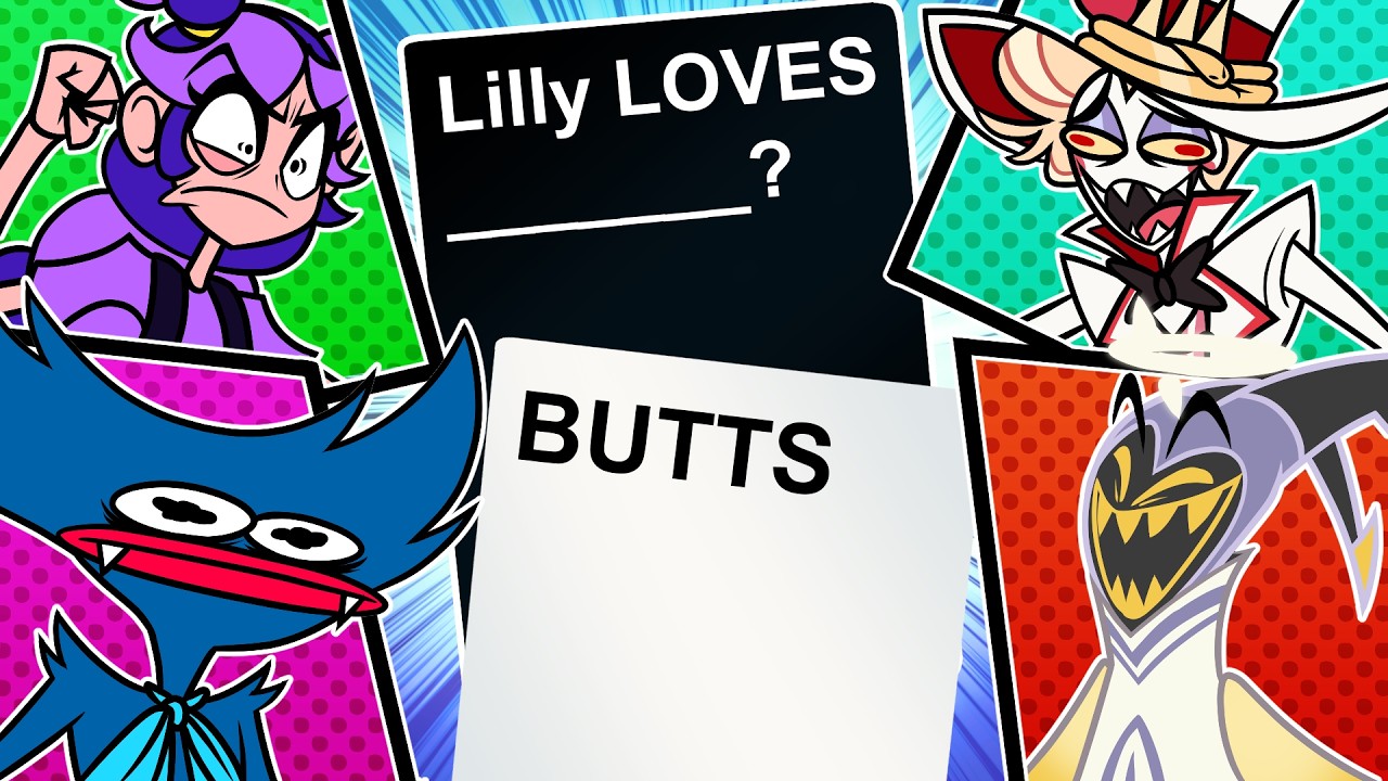 Лили Лавбрейдс ШОКИРОВАЛА персонажей Hazbin Hotel в игре Cards Against Humanity.