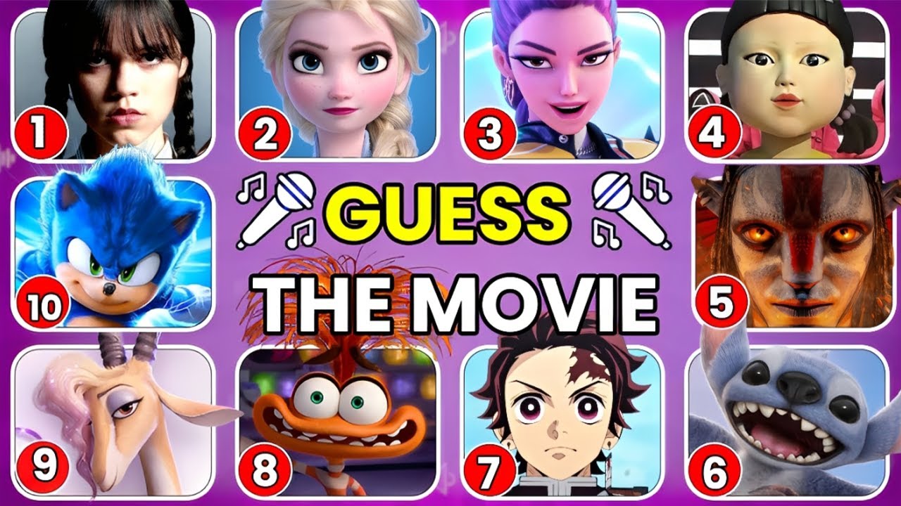 Guess the Movie Characters by the Song and Voice🎤🎵 Kpop Demon Hunters, Zootopia 2, Disney, Wednesday