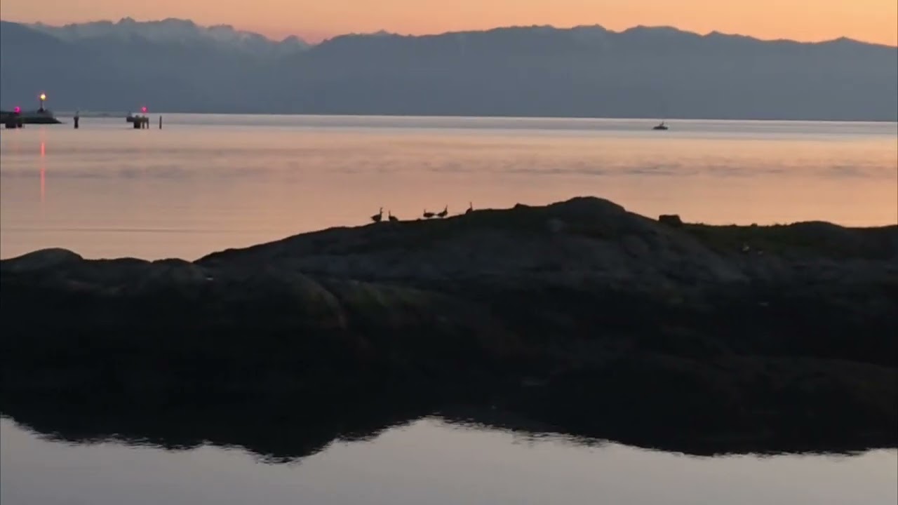 Today is Victoria: March First, Sunset Glow by the Ocean