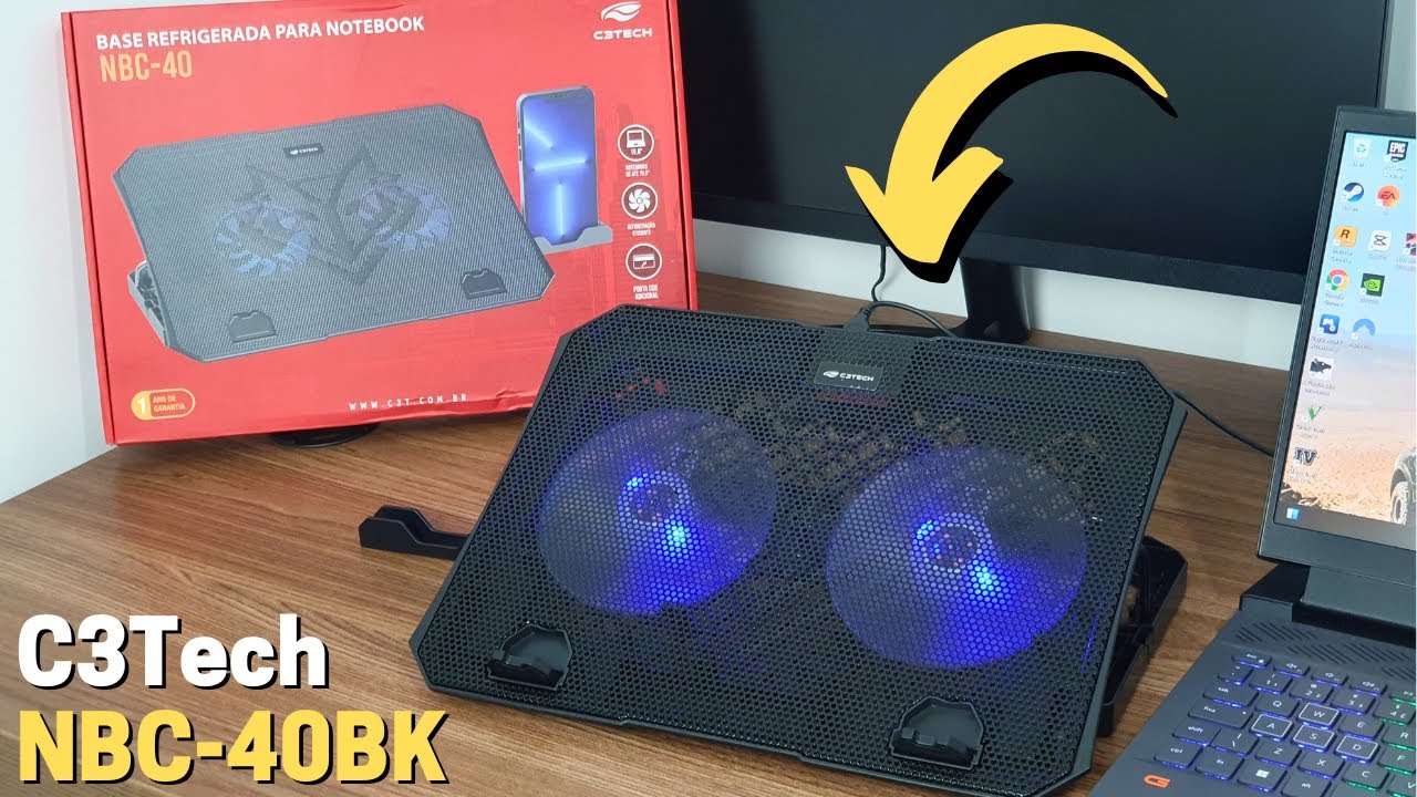 BASE VENTILADA para NOTEBOOK - C3TECH NBC 40BK 15,6" - Vale a Pena Mesmo ?
