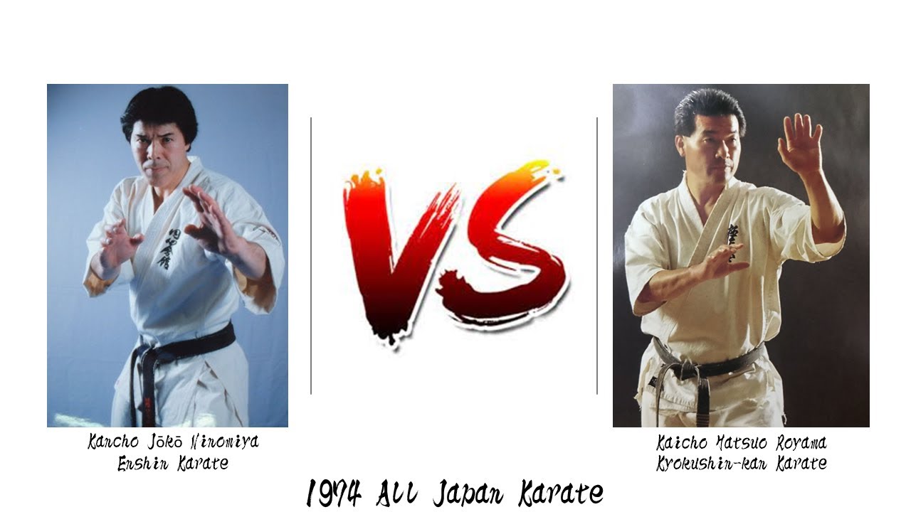 1974 All Japan (Kyokushin) Tournament Kumite - Jōkō Ninomiya vs Hatsuo Royama