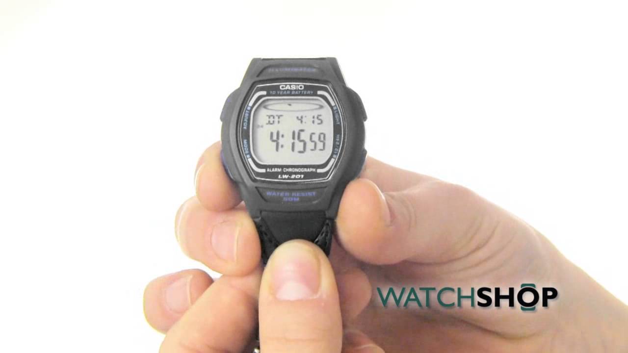 Casio Ladies' Sports Alarm Chronograph Watch(LW-201B-2AVEF)