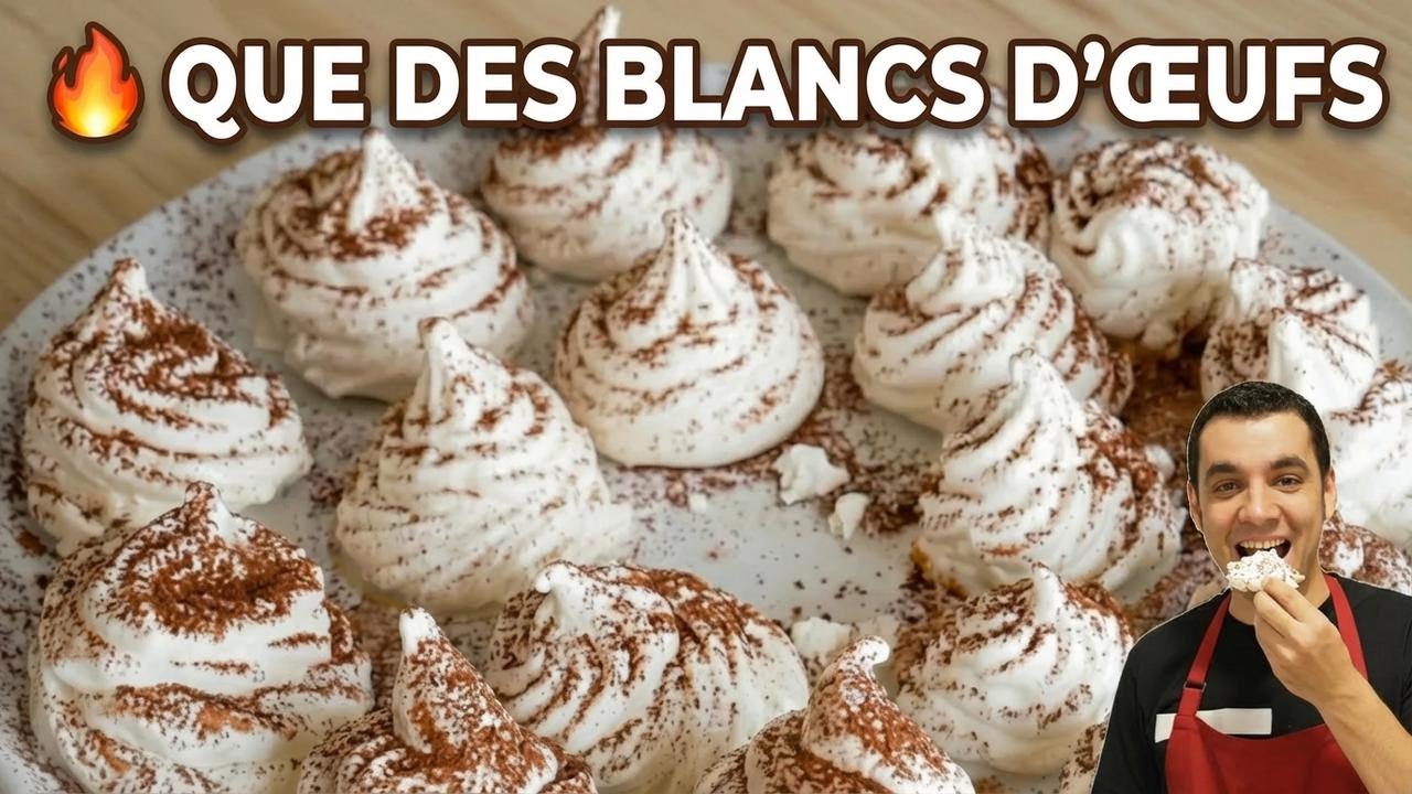 J'avais 4 blancs d'œufs… voilà le résultat ! | Nuages de meringue au four