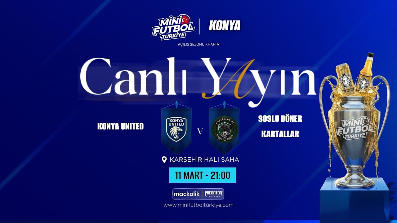 mini futbol konya acılıs sezonu KARTALLAR VS KONYA UNİTED