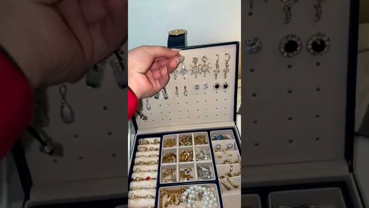 Estuche Joyer&iacute;a Cuero Organizador Pulsera Collares Gran Caja Joyero Alhajero para Joyas