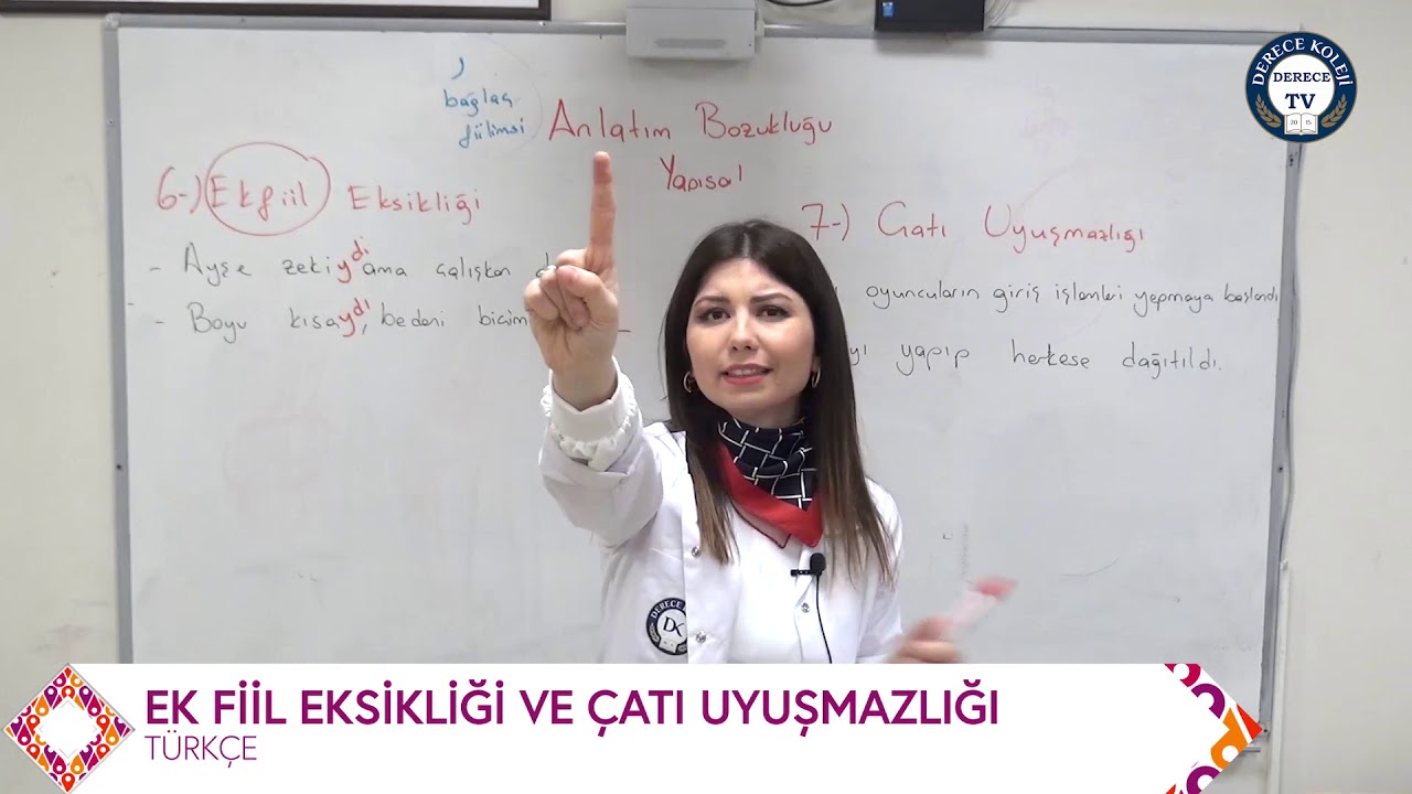 Türkçe- Ek Fiil Eksikliği -Çatı Uyuşmazlığı