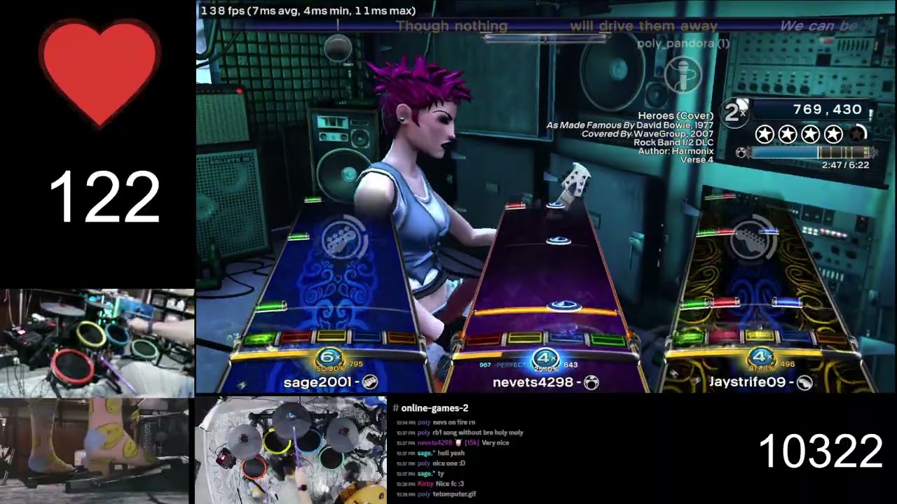David Bowie - Heros (Cover) - Pro Drum FC 100% Rock Band 3 Deluxe RPCS3