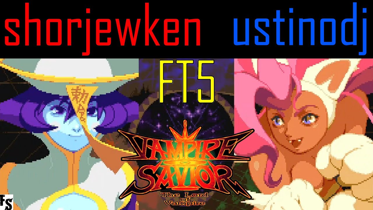 Vampire Savior - shorjewken [Lei-Lei] vs ustinodj [Felicia] (Fightcade FT5)