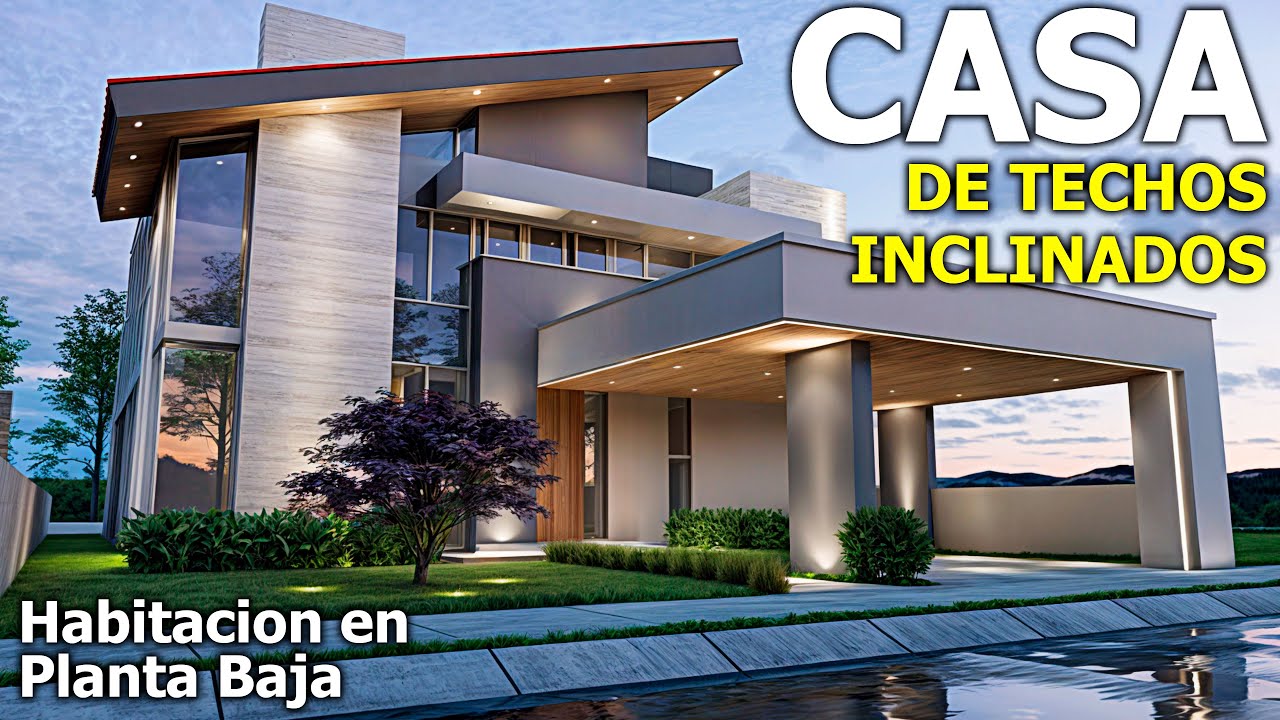 Hermosa CASA con Techos Inclinados