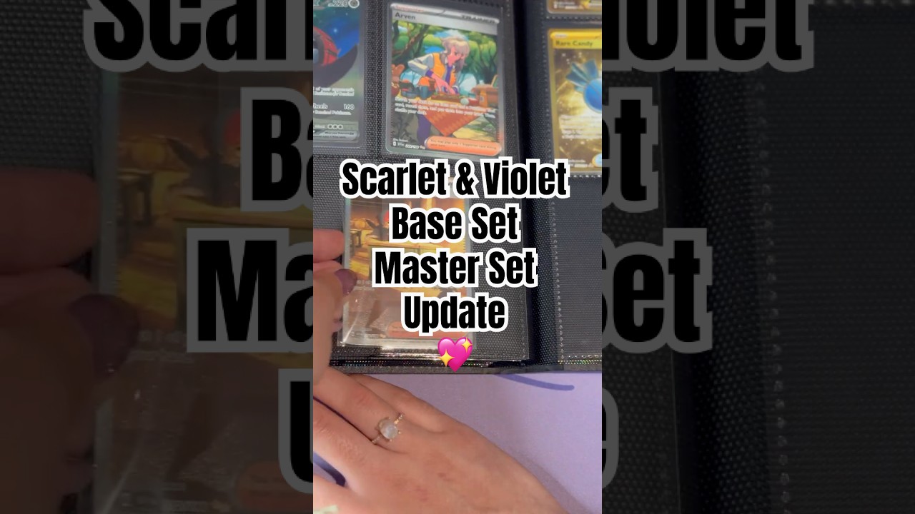 FAVORITE SET Scarlet Violet Base Set Pok&eacute;mon Master Set Update  #pokemon #pokemoncards  #pokemontcg