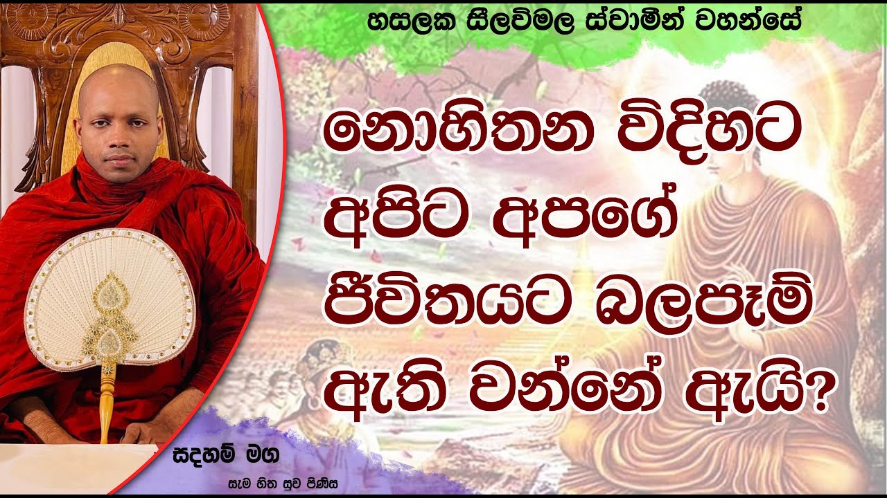 නොහිතන විදිහට අපිට අපගේ ජීවිතයට බලපෑම් ඇති වන්නේ ඇයි?1369Ven Hasalaka Seelawimala Thero