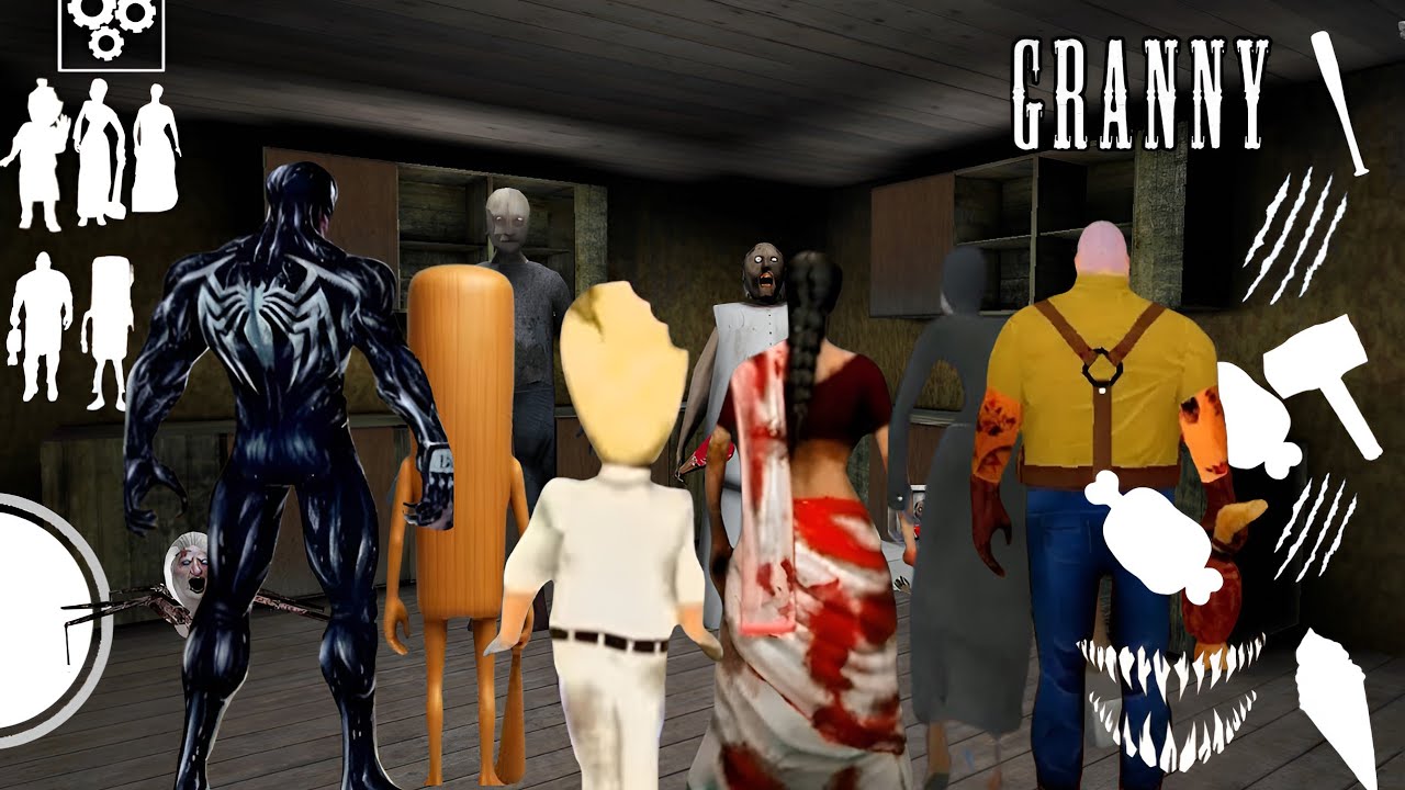 Playing As Evil Nun, Monika, Mr Meat, Venom, Thung Thung Sahur In Granny 2 | Boat Escape 