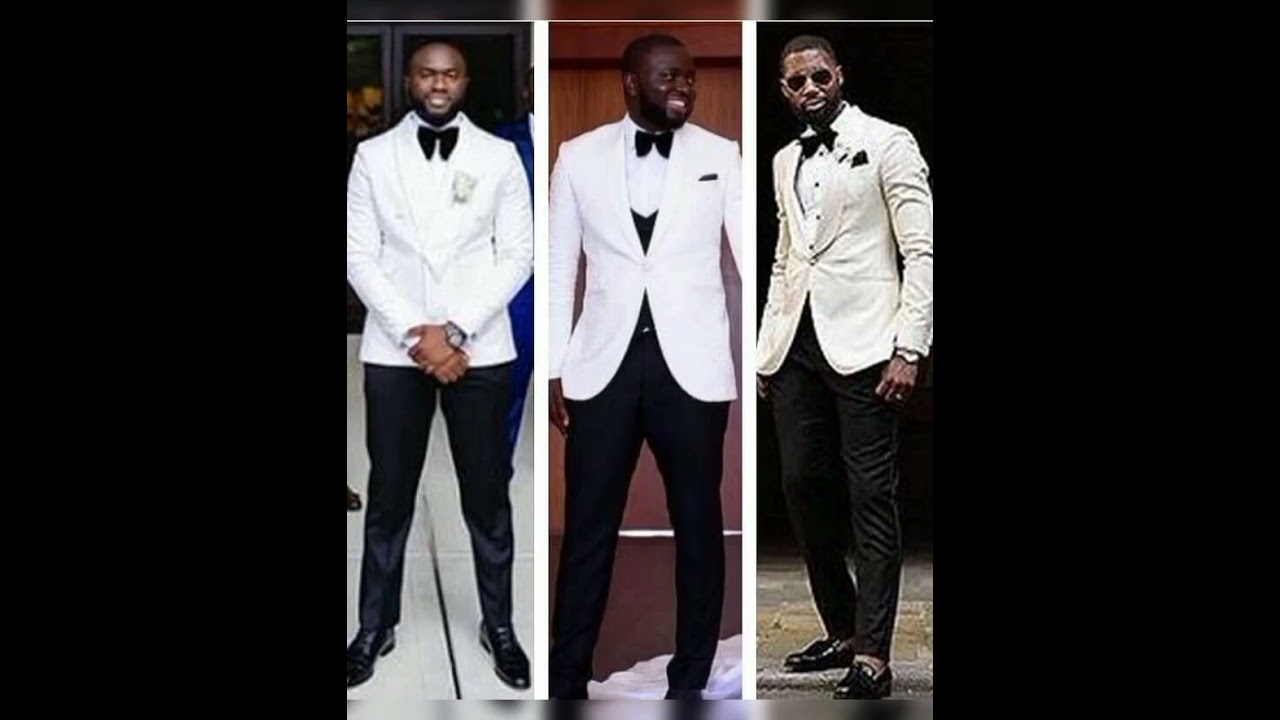 All white wedding suit for grooms/Men