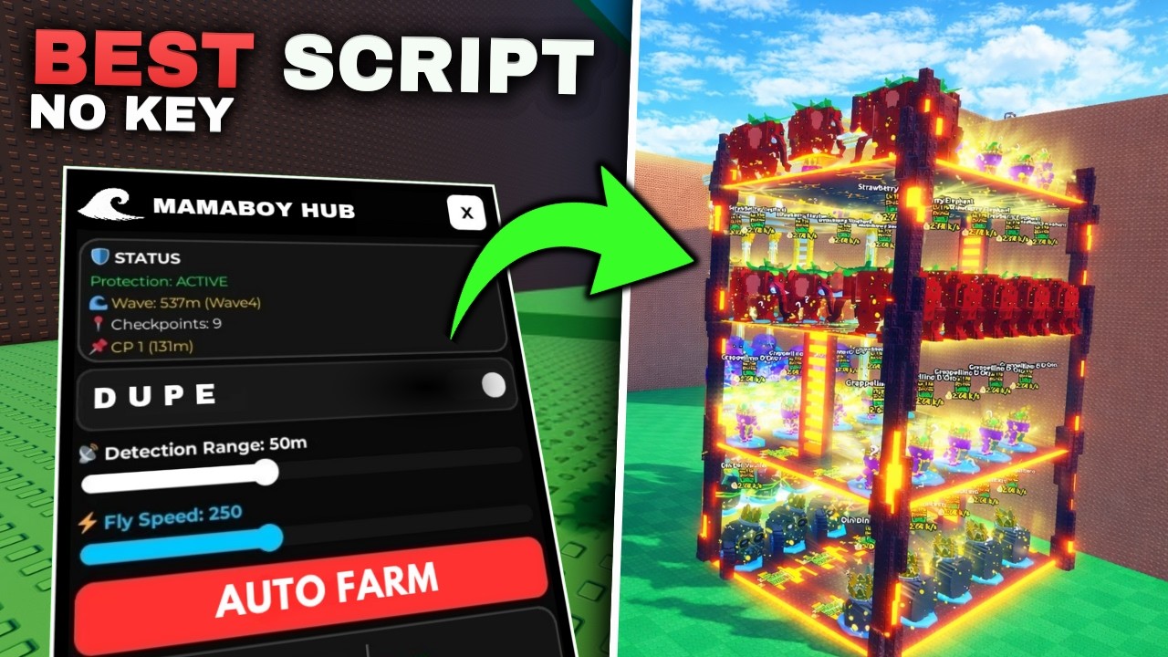 NEW Escape Tsunami For Brainrots Script &ndash; NO KEY | AUTO FARM | DUPE | TP TO END | 2026