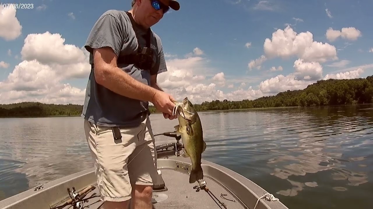 Summer Bass Fishing at Spavinaw Lake - July 8, 2023
