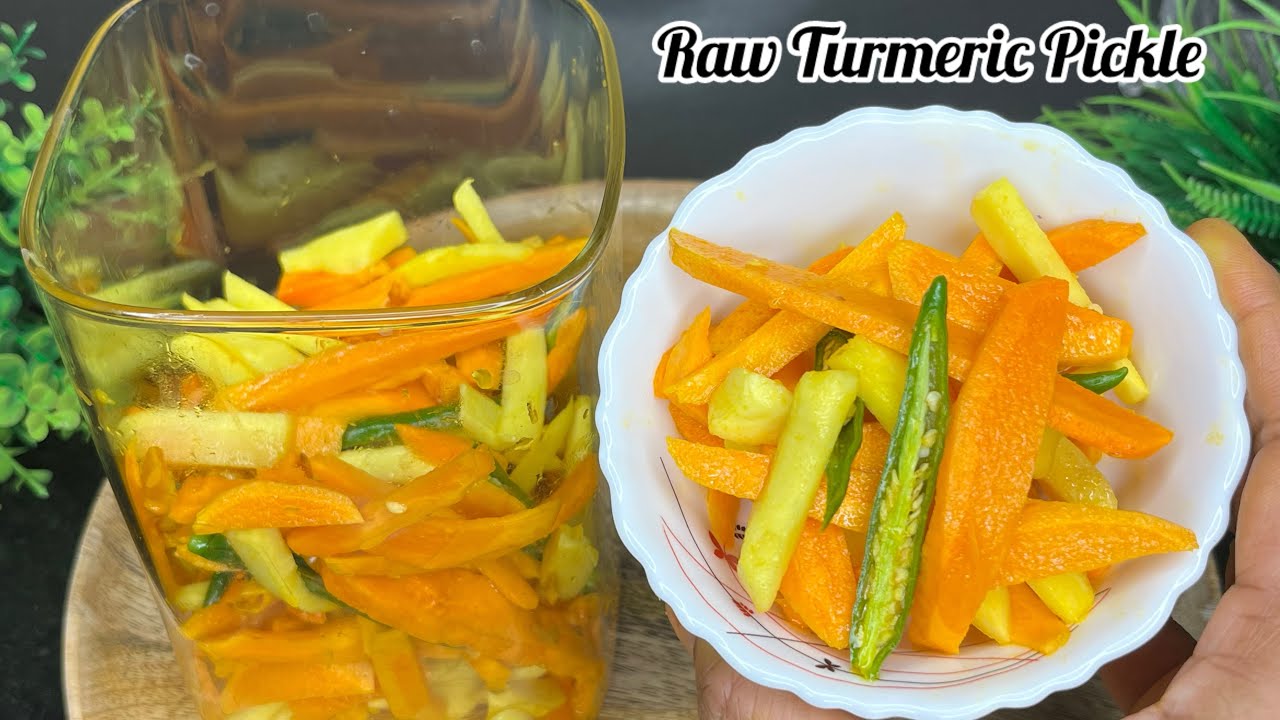 Raw Turmeric Pickle |Winter Special Recipe | Easy Pickel Recipe | Tastyhomekitchen 