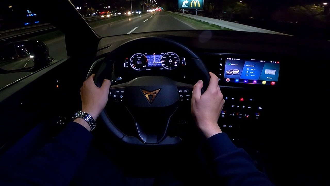 2023 Cupra ATECA [1.5 TSI, 150 HP] Night POV test drive CARiNIK (ambient light options)