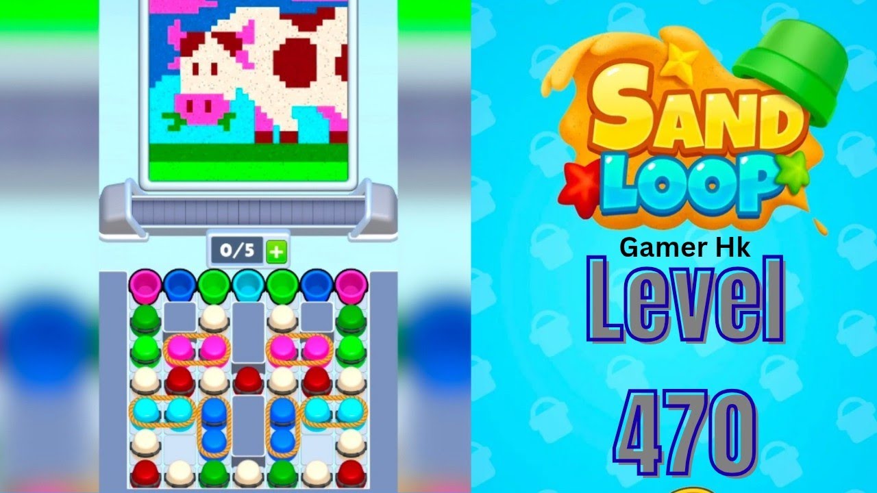 Sand loop level 470 Super Hard level Walkthrough Solution 