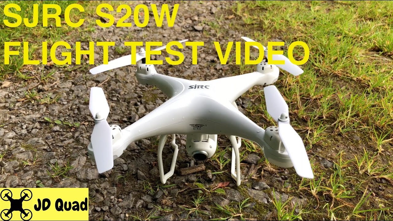SJRC S20W GPS Quadcopter Drone Flight Test Video