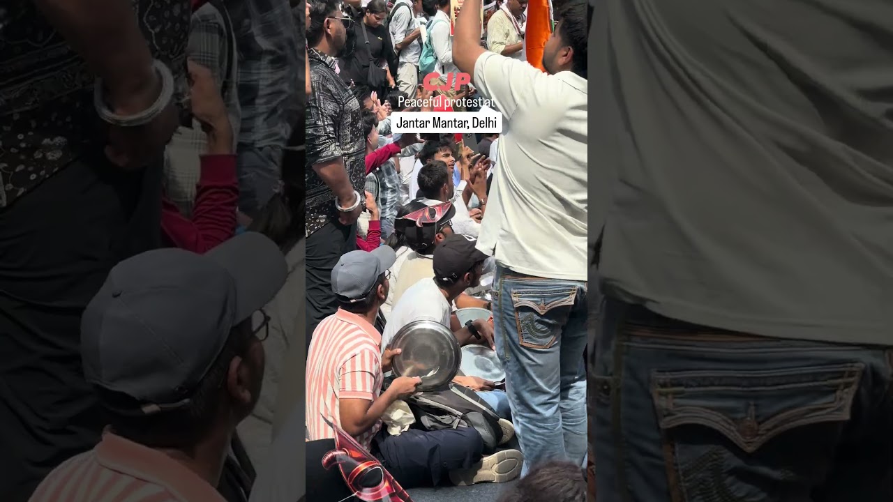 Massive protest against BJP at Jantar Mantar, Delhi! #bjp #protest #students #neet